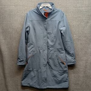 Title Nine Women’s Insulated Long Coat Gray Size Large Weather-Resistant